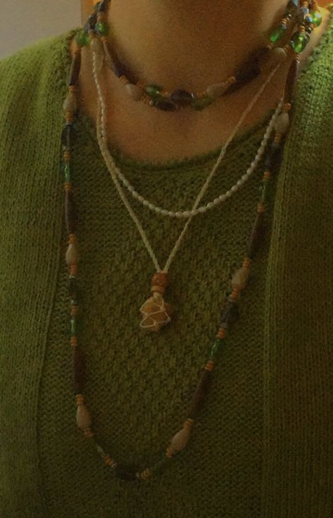 Hippies, 70’s Necklaces, Hippy Necklaces Aesthetic, Hippy Beaded Jewelry, 70s Aesthetic Jewelry, Hobo Jewelry Bohemian, Indie Earthy Aesthetic, Boho Aesthetic Jewelry, Indie Jewelry Aesthetic