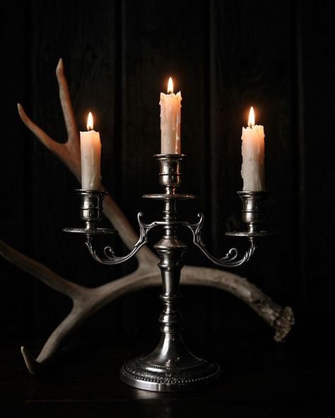 Victorian Candles Aesthetic, Candelabra Aesthetic, Gothic Candelabra Vintage, Gothic Candelabra Centerpiece, Victorian Candlestick, Goth Candle Holder, Gothic Candlestick, Candles Gothic, Old Candelabra Ideas