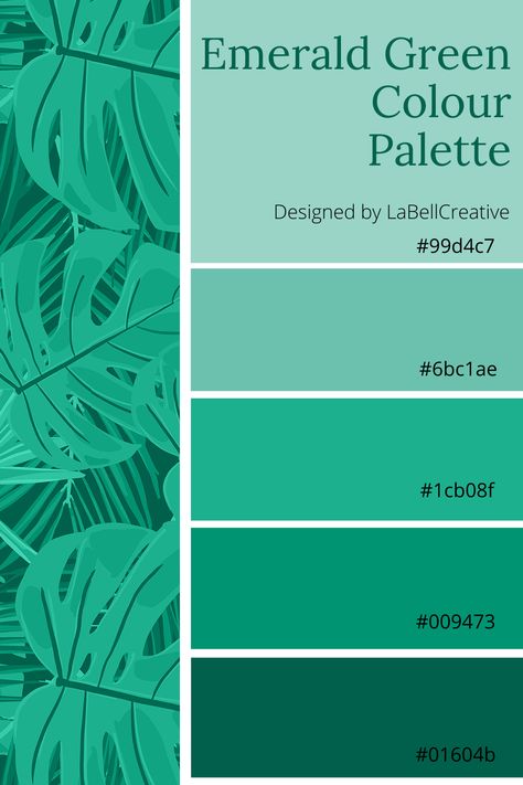 Emerald Green Color Palette Hex Code, Emerald Green Pantone Colour Palettes, Emerald Green Pallete Colour Palettes, Emerald Green Hex Code, Emerald Green And Blue Color Palette, Shades Of Teal Color Palettes, Emerald Green Colour Palette, Green Hex Codes, Emerald Green Pantone