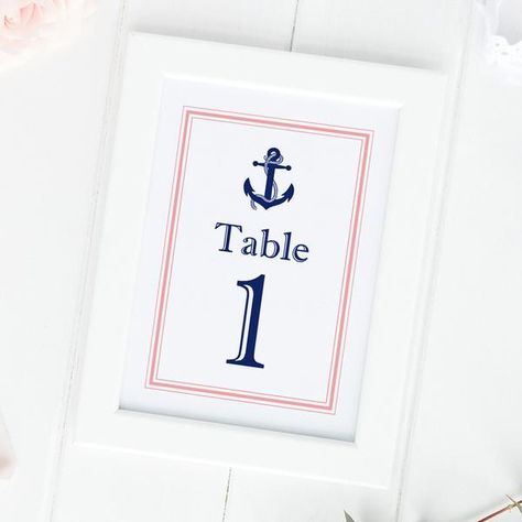 Nautical table numbers - Beach wedding table numbers Nautical Wedding, Beach Wedding Table Numbers, Table Numbers For Wedding, Beach Wedding Tables, Nautical Table, Wedding Numbers, Sea Crafts, Beach Wedding Inspiration, Reception Decor