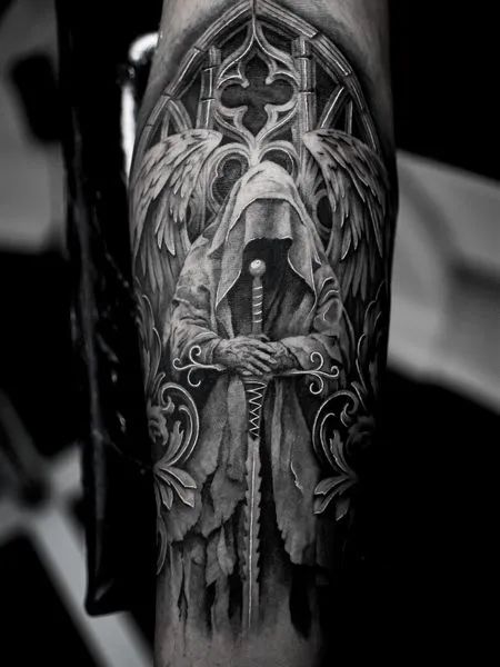 Guardian Angel Tattoo Tattoo Ideas, Arm Tattoos, Forearm Tattoo Ideas, Only Angel, Flash Tattoo Designs, Forearm Tattoos, Forearm Tattoo, Tattoo On, Flash Tattoo