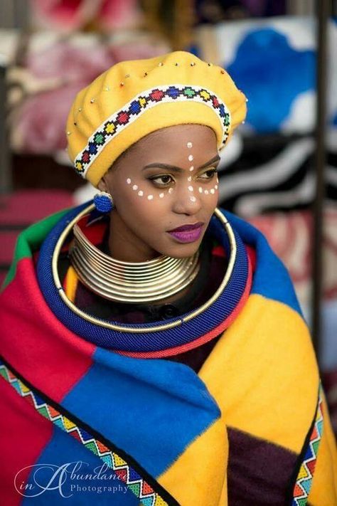 Before you visit, here's all you need to know about the South African culture - written by a native. Pin it. #culture #southafricanculture #southafrica #worldtravel Xhosa Capes, Manga Wedding, Ndebele Print Outfits, South Africa Culture, Ndebele Attire, Ndebele Print, Ndebele Traditional Attire, Xhosa Outfits, Zulu Traditional Attire