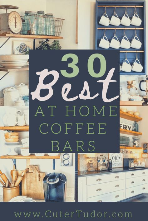 Southwestern Coffee Bar, Tea And Coffee Bar Ideas, Diy Home Coffee Bar, Barista Bar At Home, Coffee Bar Backsplash Ideas, Cheap Coffee Bar Ideas, Coffee Bar Organization Ideas, Boho Coffee Bar Ideas, Coffee Bar In Dining Room