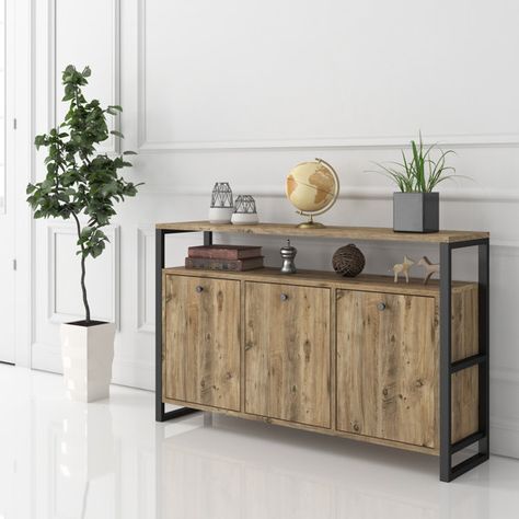 Wood, Design, Doors, Sideboard, Buffet Entryway, Kitchen Buffet, Sleek Kitchen, Buffet Table, Credenza