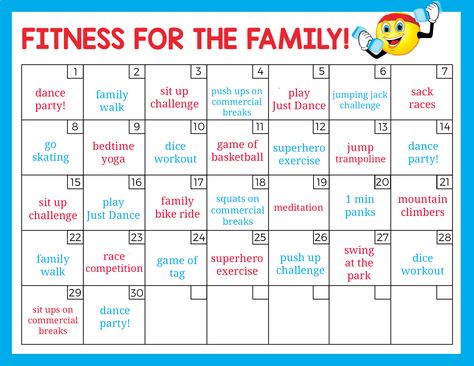 Fun Family Fitness Challenge Kids Fitness Challenge, Family Fitness Challenge, Easy Snowflake, Yovanna Ventura, Family Challenge, Physical Activities For Kids, Snowflake Craft, Physical Education Games, Fitness Fun