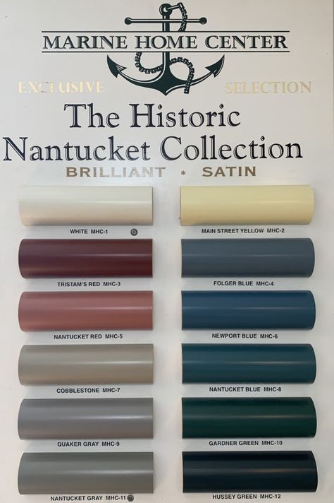 Nantucket's Historic Paint Colors - Fisher Real Estate Nantucket Exterior House Colors New England, Interior Historic Paint Colors, Nantucket Exterior Paint Colors, New England Paint Colors, Dutch Colonial Paint Colors, New England Exterior Paint Colors, Historic Paint Colours Exterior, Colonial Bedroom Paint Colors, Historical House Exterior Paint Colors