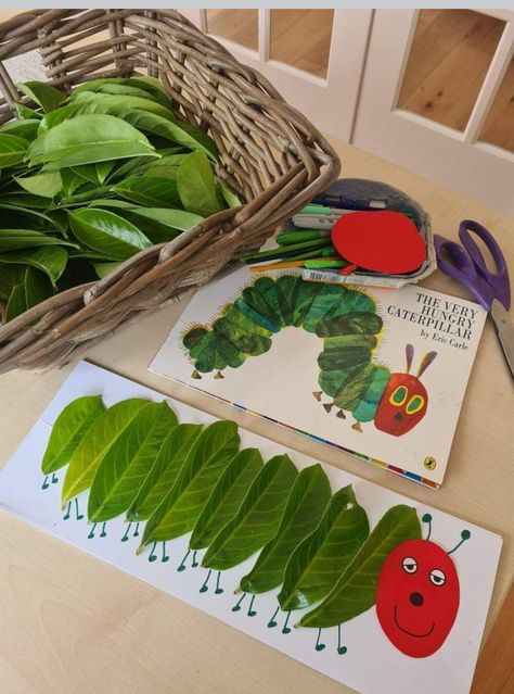 Imaginative Activities For Preschoolers, Kinder Enrichment Activities, Afterschool Program Activities, Afterschool Activities Elementary, August Activities, The Very Hungry Caterpillar Activities, Hungry Caterpillar Activities, Nursery Activities, Toddler Arts And Crafts