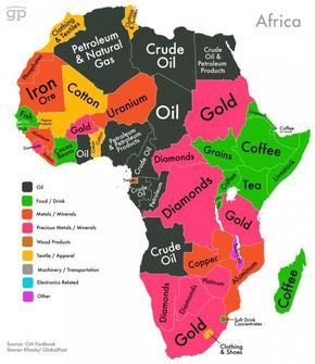 This Map shows the most valuable export of African Countries Teaching Geography, Human Geography, Chloe Brown, College Board, Black Knowledge, World Geography, Teaching Social Studies, Africa Map, Crude Oil