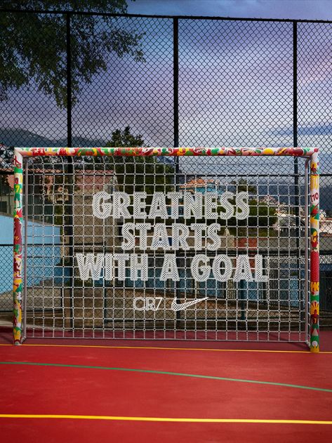 Soccer Goal Post, Soccer Event, Sport Park, Soccer Goal, Football Design, Nike Football, Sports Bar, Fence Design, Winter House