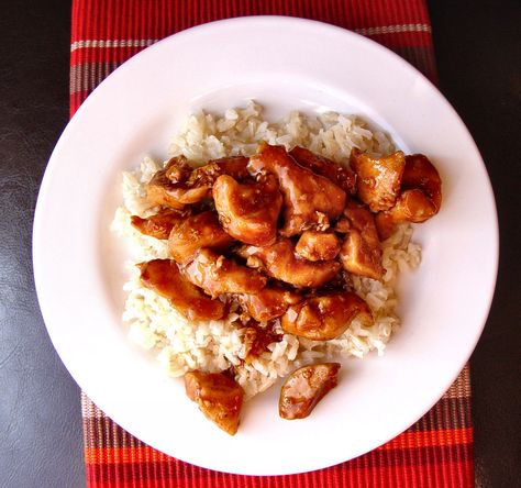 Bourbon Chicken (without the bourbon) Food Storage Recipes, Bourbon Chicken Recipe, Wls Recipes, Bourbon Chicken, Weekly Dinner, Chicken And Rice, Poultry Recipes, Back To Nature, Healthy Chicken Recipes