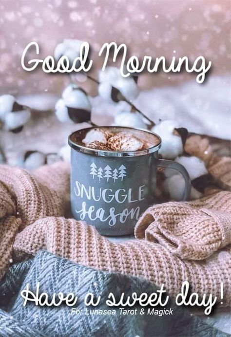 Hygge Wallpaper, Good Morning Babe Quotes, Good Morning Christmas, Good Morning Winter, Morning Christmas, Winter Greetings, Bon Mardi, Inspirational Good Morning Messages, Good Morning Tea