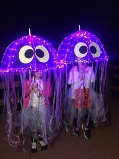 Veselý Halloween, Jellyfish Costume, Dekorasi Halloween, Kostum Halloween, Homemade Halloween Costumes, Easy Halloween Crafts, Homemade Halloween, Costume Diy, Fantasias Halloween