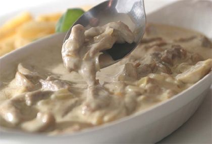 Mushroom Bechamel sauce recipe | Serbian CookBook Russian Beef Stroganoff Recipe, Bechamel Sauce Recipe, Paleo Sauces, Georgian Cuisine, Beef Stroganoff Easy, Crock Pot Recipes, Stroganoff Recipe, Serbian Recipes, Paleo Beef