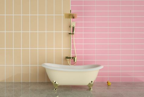 Bathroom Horizontal Tile, Horizontal Tiles Bathroom, Shower Tile Vertical Vs Horizontal, Vertical Vs Horizontal Tile, Horizontal Stacked Tile, Horizontal Stacked Subway Tile, Vertical Bathroom Tile, Bathroom Big Tiles, Tile Orientation