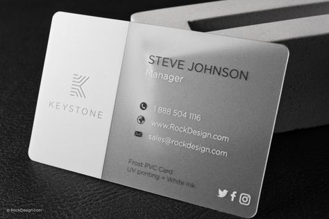 White & frosted business card template 1 3d Business Card, Letter Heads, Transparent Business Cards, Clear Business Cards, Planner Cards, Fedex Office, Plastic Business Cards, Photo Business Cards, 3d Business