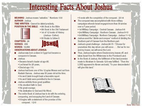 Interesting Facts about Joshua Joshua Bible Study Notes, Joshua Quotes Bible, Book Of Joshua Bible Study, Prophet Tb Joshua, The Book Of Joshua Bible, Book Of Joshua Quotes, Joshua Maps Magazine, Joshua Bible, Bible Summary