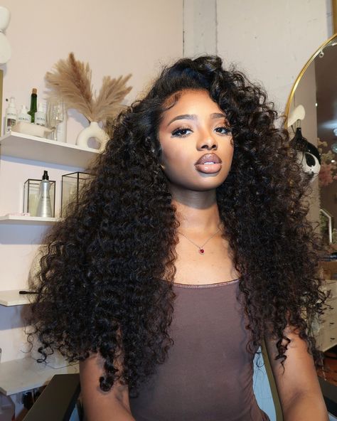 Embrace your Inner Goddess ✨ Shop our Burmese Curly hair today at officialGrowthGarden.com #officialgrowthgarden #rawhair #brooklynsewin #nyhaironhand #rawcambodianhair #bronxsewin #redsewin #fyp #harlemhaironhand #harlemsewin #fyp #rawstraighthair #rawcurlyhair #tapeins #hybrid#burmesecurlyhaor #burmesecurlyhair #sza #vacationhair #vacalooks #curlywig #frontalwig #summerhair #JTcurls Curly Hair Baddie Outfit, Sza Hair, Burmese Curly Hair, Dark Skin Blonde Hair, Quick Weaves, Photoshoot Hair, Cambodian Hair, Vacation Hairstyles, India Love