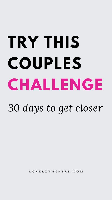 Have you been looking for ways to improve your relationship or marriage? Look no further, kindly explore these 30-day relationship challenge for couples that will deepen your bond. See these 30 day relationship challenge that refreshes love. Reignite the love and romance with your partner with these 30 day marriage challenge, plus how to improve your marriage in only 30 days Improve Relationship Couples, 30 Day Marriage Challenge, 30 Day Relationship Challenge, Challenge For Couples, Fun Activities For Couples, Ways To Improve Your Relationship, Love Paragraph, Marriage Challenge, Couples Challenges