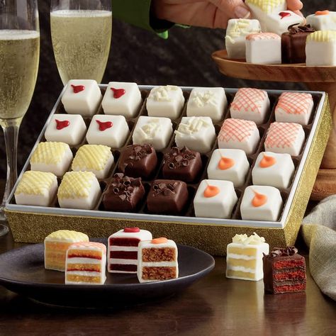 Incredible Petits Fours | Wisconsin Cheeseman Heart Cakesicles, Dolci Finger Food, Resepi Biskut, Food Cakes, Mini Desserts, Celebration Cakes, Food Gifts, Mini Cakes, Let Them Eat Cake