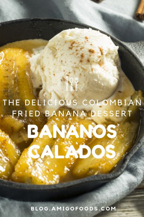 Bananos calados can be translated as soaked bananas. No, it doesn’t sound very appealing but is actually one of the most delicious fried banana desserts you’ll ever try. Columbian Desserts Recipes, Latin Desserts Easy, Colombian Desserts Easy, Columbian Food Recipes, Columbian Desserts, Colombian Kitchen, Latin Dessert Recipes, Columbian Food, Colombian Desserts