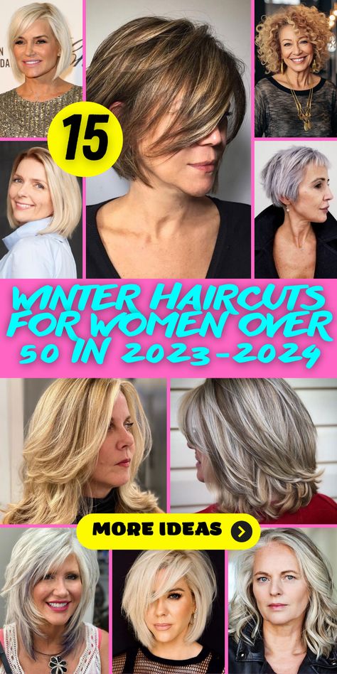 Transform your look with winter hair magic! Our icy tones and cool hues capture the essence of the season, making your hair the centerpiece of winter beauty. Let your hair sparkle like snowflakes. ❄️✨ #WinterHairMagic #IcyBlondeBeauty Hair Cuts For Over 50 Medium Length, Fine Flat Hair Haircuts 2023, New Hair Cut2023, Hair Styles For Medium Length 2023 Women, Medium Length Bob Haircuts For Women, Medium Haircut Ideas For Women, Long Bob Haircuts For Thick Hair Shoulder Length Medium Layered, Women’s Hair Cuts Medium, Hair Cuts For Mid Length Hair