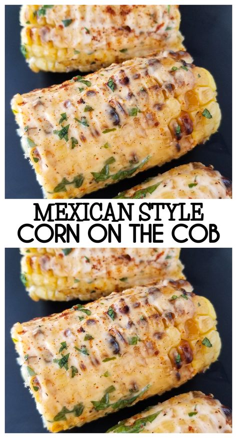 Authentic Mexican Elotes, Mini Street Corn, Mexican Cheese Corn, Grilled Corn On The Cob With Mayo, Frozen Mexican Street Corn, Essen, Mexican Grilled Veggies, Grilled Mexican Vegetables, Corn Boil Party Ideas