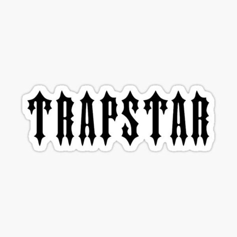 Trapstar Tattoo Ideas, Trapstar Logo Wallpapers, Trapstar Tattoo, Trapstar Aesthetic, Trapstar Logo, Mens Face Tattoos, Vlone Logo, 2pac Art, 90s Rappers Aesthetic