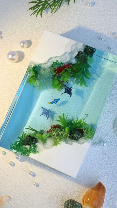 Underwater Diorama, Ocean Diorama, Earth Science, Diver, Diving, It Cast, Let It Be, Plants