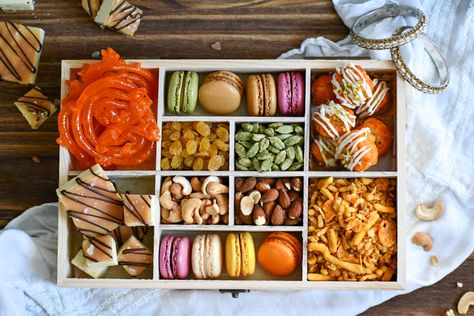 Diwali Dessert Box – The table of spice Diwali Sweet Box Ideas, Diwali Box Ideas, Diwali Cake Hampers, Diwali Dessert Hampers, Diwali Mithai Box Ideas, Diwali Sweets Packaging, Indian Sweets Box, Diwali Boxes, Diwali Inspiration