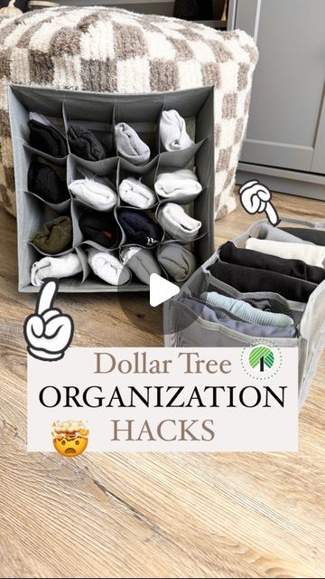 Emma Villaneda on Instagram: "Dollar Tree ✨ORGANIZATION✨ must haves!

👉🏻 Which product was your favorite?!

📸👇🏻 SHOPPING list:
🛒 Dollar Tree 16 Compartment Organizer 
🛒 Dollar Tree 7 Pocket Mesh Organizer
🛒 Dollar Tree Egg Storage Container
🛒 Dollar Tree Fabric Bin
🛒 Dollar Tree Basket Labels 

#diy #organization #organizationideas #dollartree #hack #homehacks #home #homedesign #diyproject #tutorial #hacks #lifestyle #decorhacks #homedecor #decor #kitchen #kitchendesign #hacks #dollars #budget #organize" Dollar Tree Nursery Organization, Dollar Tree Wall Organization, Dollar Tree Home Organization Ideas, Dollar Tree Diy Bathroom Organization, Dollar Tree Organizing Hacks, Dollar Tree Toy Storage, Diy Dollar Tree Hacks, Dollar Tree Hacks Decor Diy Projects, Dollar Tree Hacks Diy Organizing Ideas