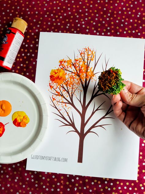 Autumn Tree Craft, November Crafts Preschool, Halloween Crafts For Kids To Make, Kids Craft Gifts, Thanksgiving Crafts For Toddlers, Thanksgiving Crafts Preschool, November Crafts, Thanksgiving Activities For Kids, Halloween Crafts For Toddlers