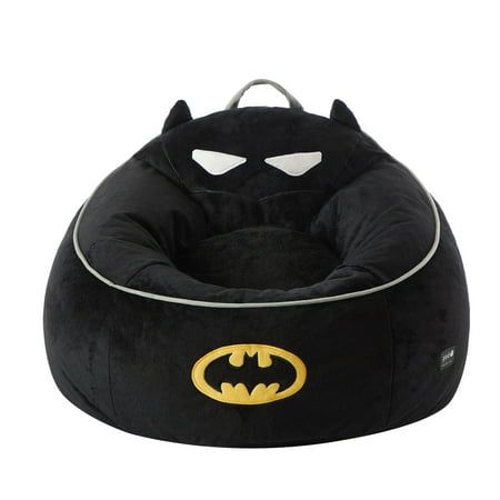 Explore the superhero universe with our Batman Plush Children's Bean Bag! This vibrant bean bag, sized at 24 x 24 x 25 inches, showcases the legendary Dark Knight in action. Perfect for young superhero fans, its premium construction and finely detailed embroidery ensure both style and comfort, making it a fantastic addition to any kids' room. Turn their space into a Gotham-inspired retreat with this versatile and charming Batman Plush Children's Bean Bag  where comfort and heroism collide in 150 Batman Pjs, Batman Merch, Batman Room Decor, Black And White Room Decor, Batman Plush, Batman Bag, Batman Toys For Kids, Batman Jewelry, Emo Room