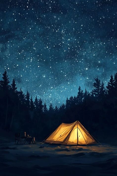 "🏕️✨ Experience the magic of tent camping under a starlit sky! Enjoy cozy nights by the campfire and breathtaking views of the cosmos. 🌌🔥 #TentCamping #UnderTheStars #OutdoorAdventure" Cozy Tent, Camping Under The Stars, Cozy Camping, Starlit Sky, Camping Inspiration, Pretty Landscapes, Home Decor Color, The Cosmos, Under The Stars