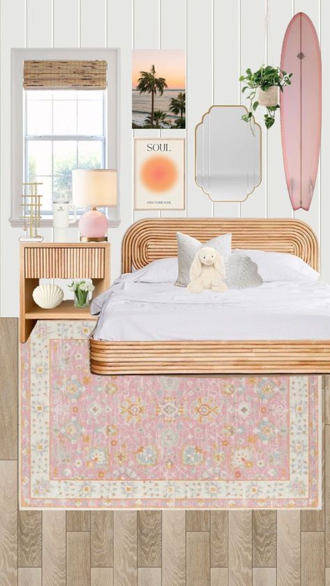 Check out lakynsho25's Shuffles Blair Bedroom, California Bedroom, Beachy Room Decor, Summer Room Decor, California Room, Dream Bedrooms, Apartment Vibes, College House, Beachy Room