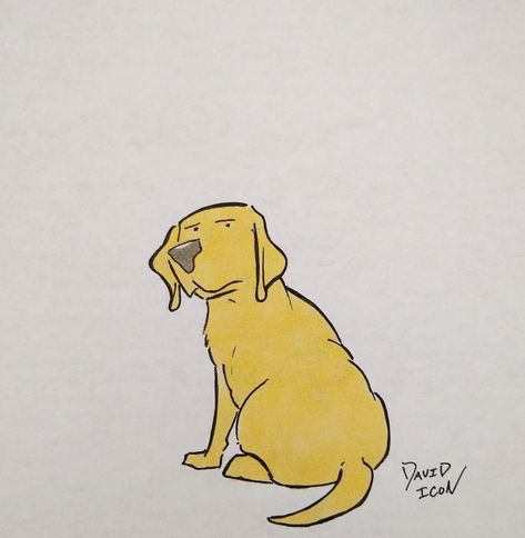 Cute dog drawing. Labrador Drawing Cartoon, Kawaii Dog Drawing, Labrador Drawing, Labrador Cartoon, Cute Dog Illustration, Marker Sketch, Cute Dog Drawing, Yellow Labs, Cartoon Sketch