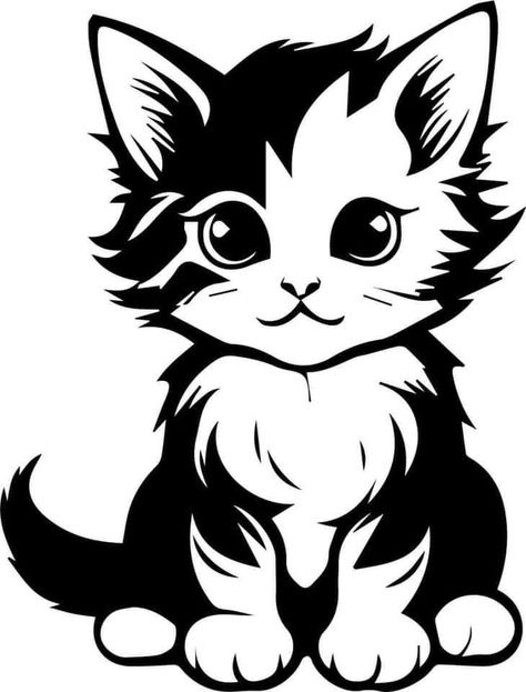 Logo Chat, Silhouette Chat, Cats Art Drawing, Animal Stencil, Cat Vector, Design Logos, The Mistake, Airbrush Art, Cat Crafts