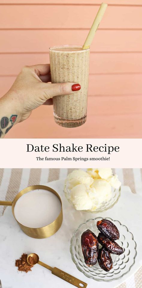 Date Shake Dates Shake Recipe, Date Shake Recipe Healthy, Date Shake Recipe, Date Shake, Shake Recipes Healthy, Vegan Shakes, Vanilla Frozen Yogurt, Alkaline Vegan, Sweet Smoothies