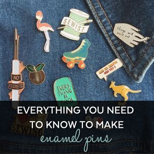 Everything You Need to Know to Make Enamel Pins - Craft Industry Alliance Homemade Pins To Wear, Diy Enamel Pin Tutorial, How To Make Enamel Pins, Making Pins, How To Make Pins, Enamel Pins Diy, Make Enamel Pins, Diy Pins, Shrink Art