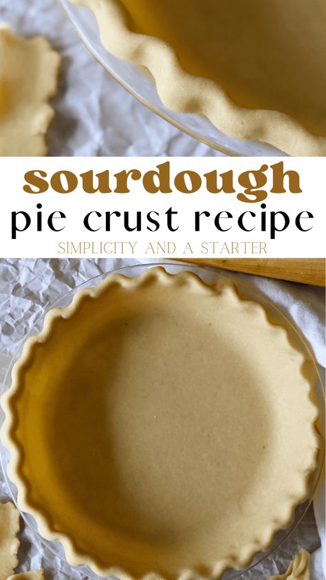 Simple Sourdough Discard Pie Crust Recipe - Simplicity and a Starter Pie Crust For Pot Pie, Crust For Pot Pie, Discard Pie Crust, Sourdough Pie Crust Recipe, Sourdough Pie Crust, Molasses Cookies Recipe, Soft Cookie Recipe, Pie Crust Recipe, Good Pie