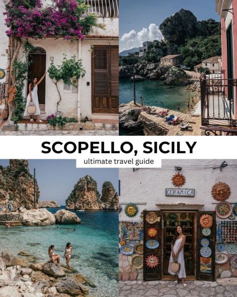 Scopello, Sicily: Travel Guide to Italy's Seaside Gem Best Beaches In Sicily, Sicily Best Beaches, Terrasini Sicily, Lipari Sicily, Sicily Beaches, Sciacca Sicily, Scopello Sicily, Sicily Road Trip, Sicily Italy Aesthetic