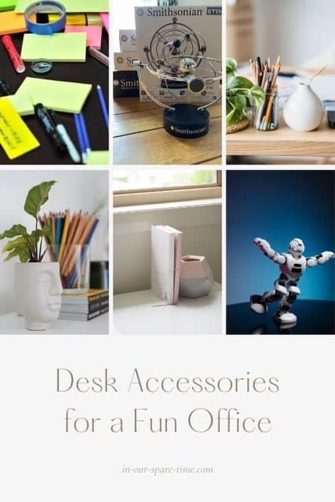 Looking for fun desk accessories to make your office cool? Check out these fun desk toys for your own desk or as a gift for a boss or coworker. Gifts For Desk Job, Office Desk Gift Ideas, Desk Trinkets, Cool Desk Toys, Fun Desk Accessories, Best Office Gifts, Office Desk Gifts, Office Desk Toys, Cool Desk Accessories