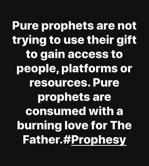 Prophetess Aesthetic, Prophetic Quotes, Prophecy Quotes, Self Fulfilling Prophecy, Gospel Message, Christian Stuff, Bible Devotions, Bible Prophecy, Bible Teachings