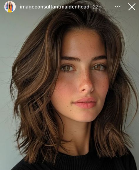 Long Bob Brunette Balayage, Bob Cut Long Hair, Asian Long Bob Haircut, Half Lange Bob, Hair Cut Ideas 2024 Trends, Clavi Cut Hair, Medium Length Brunette Haircut, Short Brunette Hair With Layers, 90s Layered Bob Shoulder Length