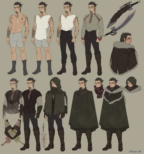 Guinar Kalahar by Tanuki-M Rogue Outfits Male, Rogue Outfit, Tavern Keeper, D D Character Ideas, Muse Art, D&d Dungeons And Dragons, Sketch Inspiration, Fantasy Concept Art, Character Design Male