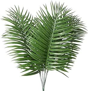 Artificial Palm Tree Leaves Tropical Plants Faux Fake Palm Frond Plant Artificial Plants Greenery Flowers for Home Kitchen Party Arrangement Wedding Decorations(Pack of 12) Palm Tree Leaves, Palm Fronds, Palm Leaves, Artificial Plants, Tropical Plants, Home Decor Furniture, Palm Trees, Planting Flowers, Outdoor Gardens