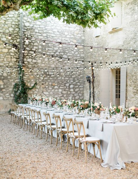 Small Intimate Wedding Venues, Vintage Furniture Wedding, French Chateau Wedding, Provence Wedding, Intimate Wedding Venues, Greenery Decor, Chateau Wedding, European Wedding, Weddings By Color