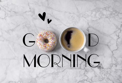 Пончик, чашка кофе и сердца. доброе утро... | Free Photo #Freepik #freephoto #freefood #freecoffee #freelove #freegift Morning Coffee Photography, Donut Cup, Good Morning Greeting Cards, Morning Coffee Images, Coffee Images, Coffee Heart, Coffee Photography, Good Morning Coffee, Morning Breakfast