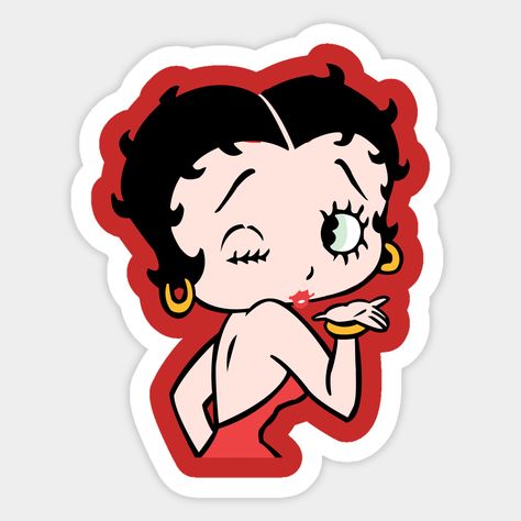 Betty Boop Kiss, Betty Boop Classic, Betty Boop, Kiss, Tv, Color, Design