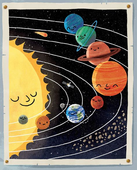 Drawing Of Solar System, Solar System Painting, Solar System Projects For Kids, Solar System For Kids, Solar System Art, Solar System Projects, Solar System Poster, Planet Drawing, Sistem Solar