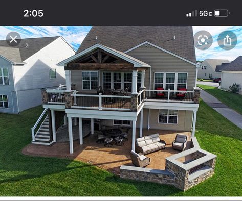 2nd Story Deck, Patio Under Decks, Deck Addition, Second Story Deck, Deck Remodel, Deck And Patio, Screened Porch Designs, Patio Deck Designs, Deck Porch